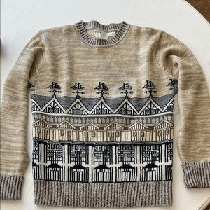 Vintage Collageman 990s Row Houses Sweater Size M